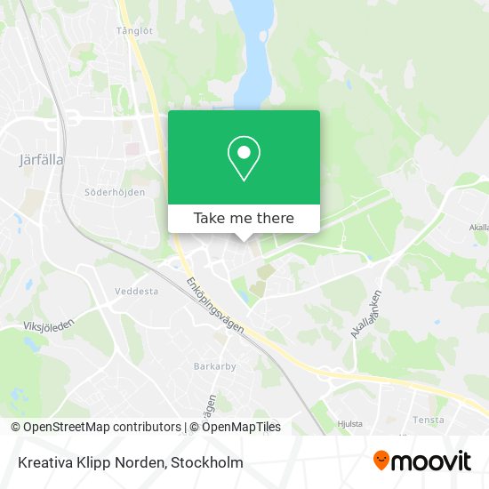 Kreativa Klipp Norden map