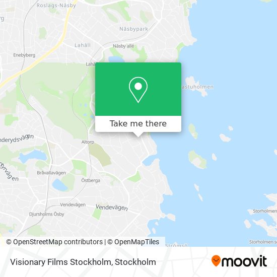 Visionary Films Stockholm map