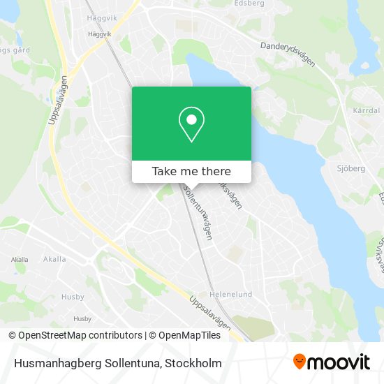 Husmanhagberg Sollentuna map