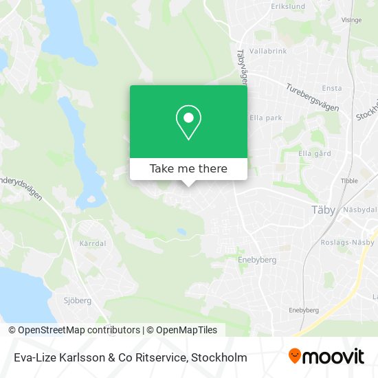 Eva-Lize Karlsson & Co Ritservice map