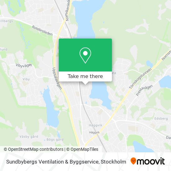 Sundbybergs Ventilation & Byggservice map