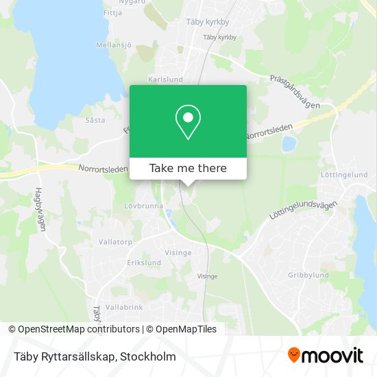 Täby Ryttarsällskap map