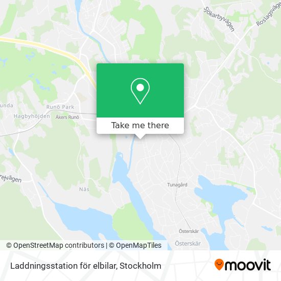 Laddningsstation för elbilar map