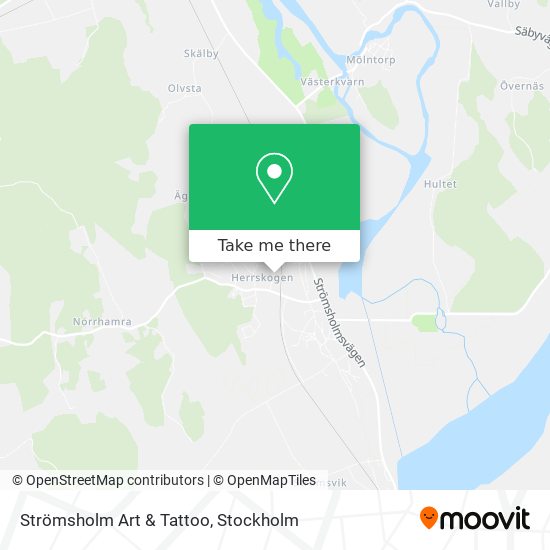 Strömsholm Art & Tattoo map