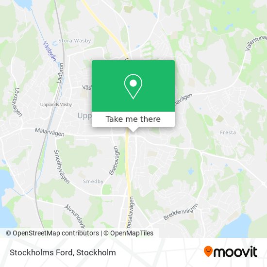 Stockholms Ford map