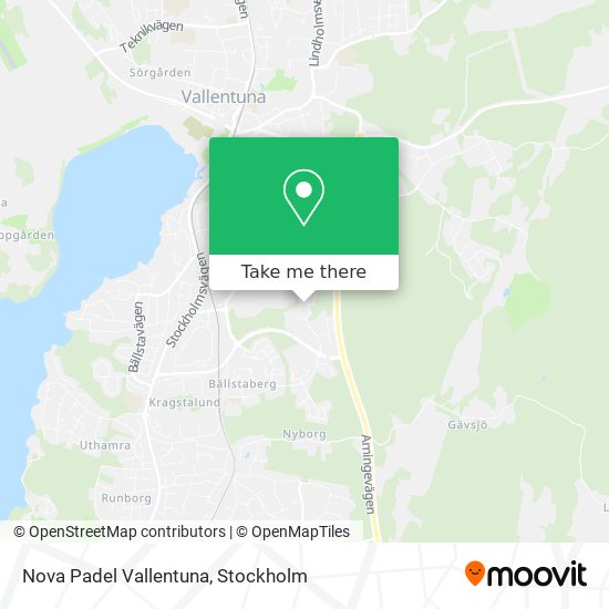 Nova Padel Vallentuna map