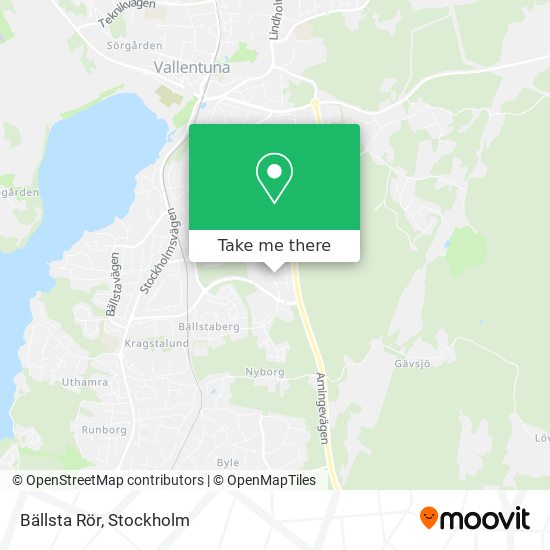 Bällsta Rör map