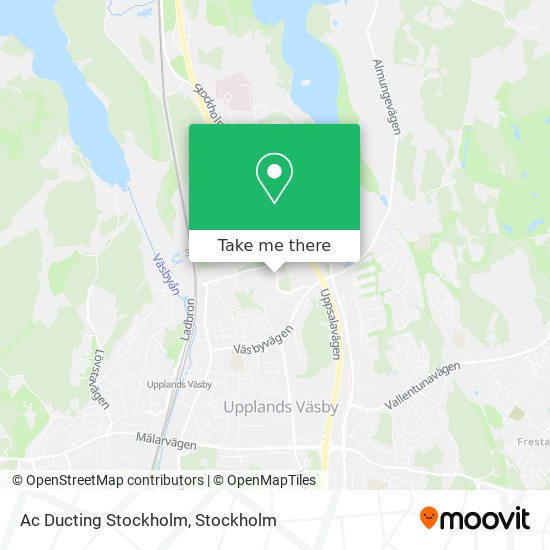 Ac Ducting Stockholm map