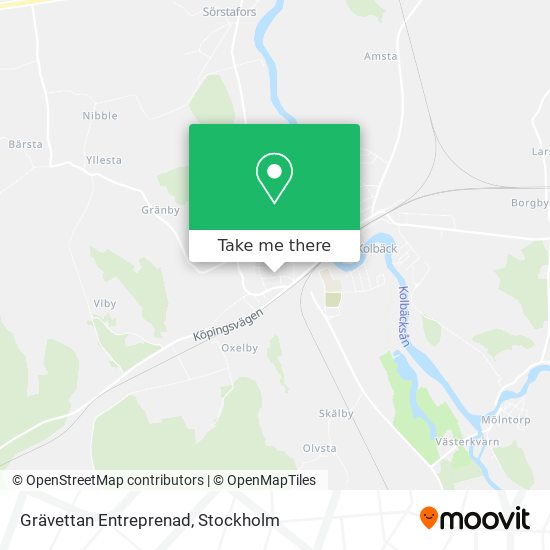 Grävettan Entreprenad map