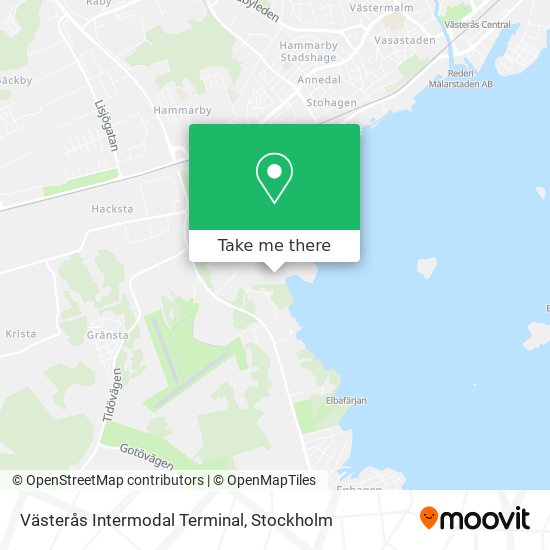 Västerås Intermodal Terminal map