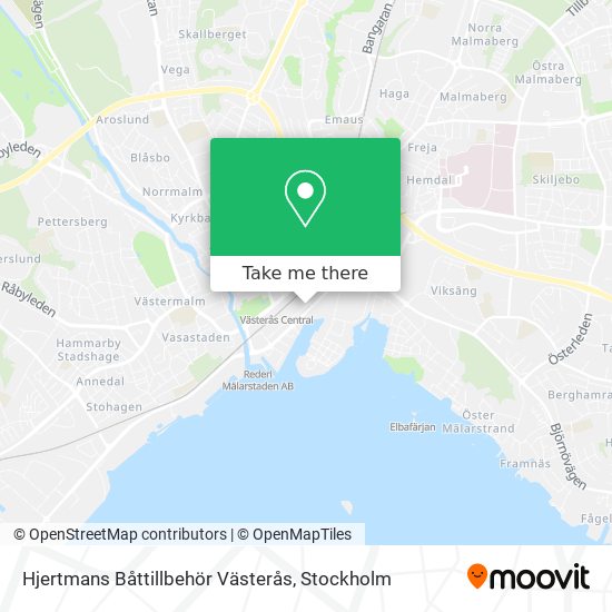 Hjertmans Båttillbehör Västerås map