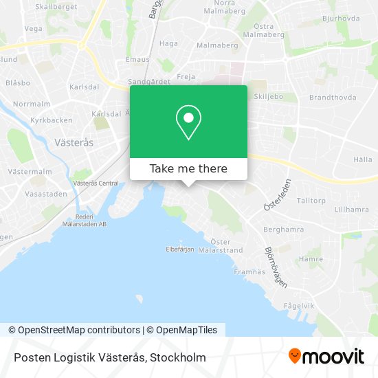 Posten Logistik Västerås map