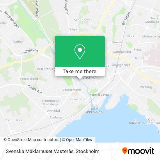 Svenska Mäklarhuset Västerås map