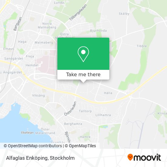 Alfaglas Enköping map