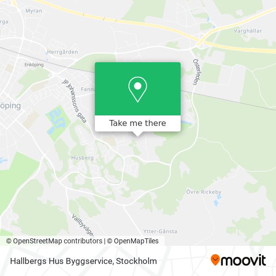 Hallbergs Hus Byggservice map