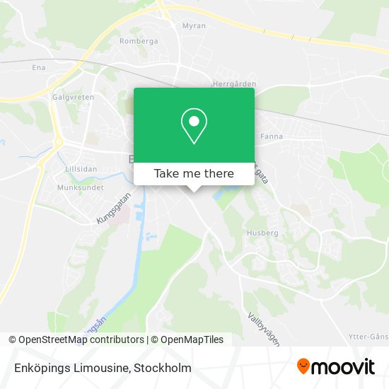 Enköpings Limousine map