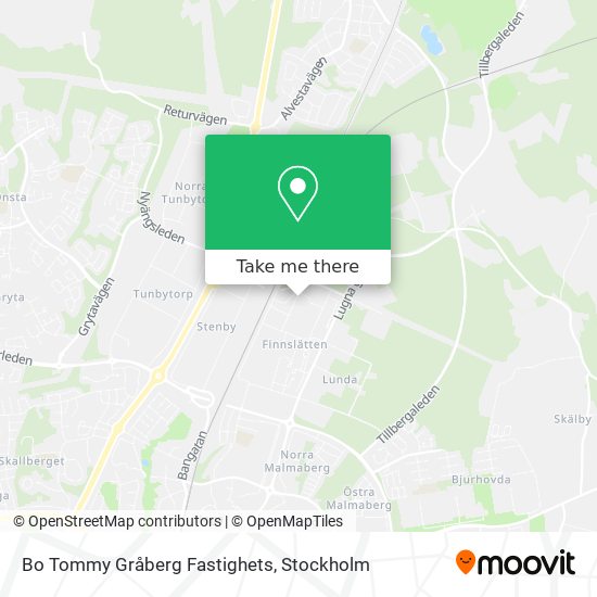Bo Tommy Gråberg Fastighets map