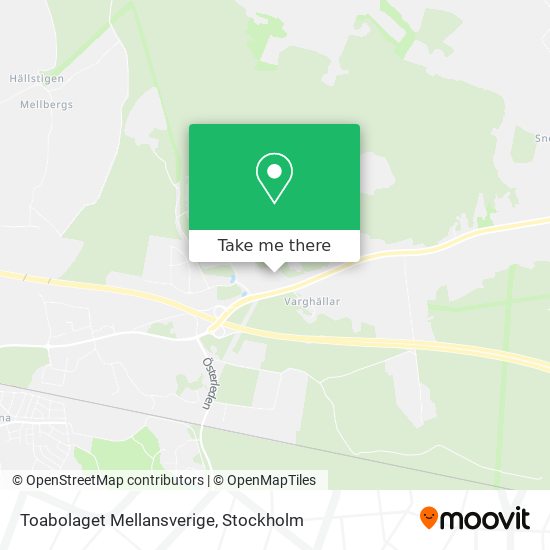 Toabolaget Mellansverige map