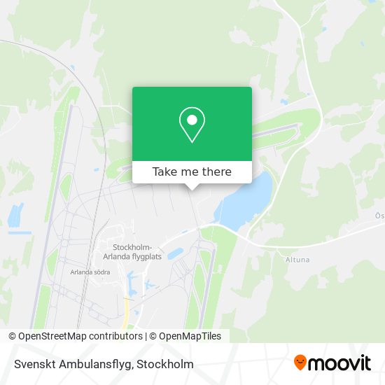 Svenskt Ambulansflyg map