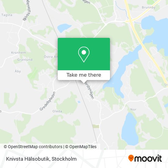 Knivsta Hälsobutik map