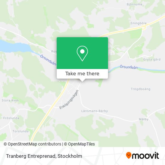 Tranberg Entreprenad map