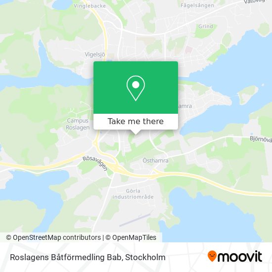 Roslagens Båtförmedling Bab map