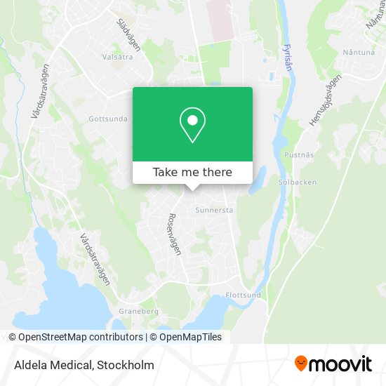 Aldela Medical map