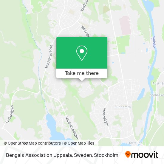 Bengals Association Uppsala, Sweden map