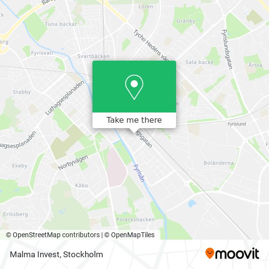 Malma Invest map