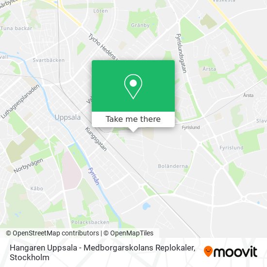 Hangaren Uppsala - Medborgarskolans Replokaler map