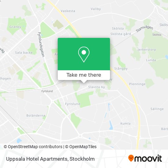 Uppsala Hotel Apartments map