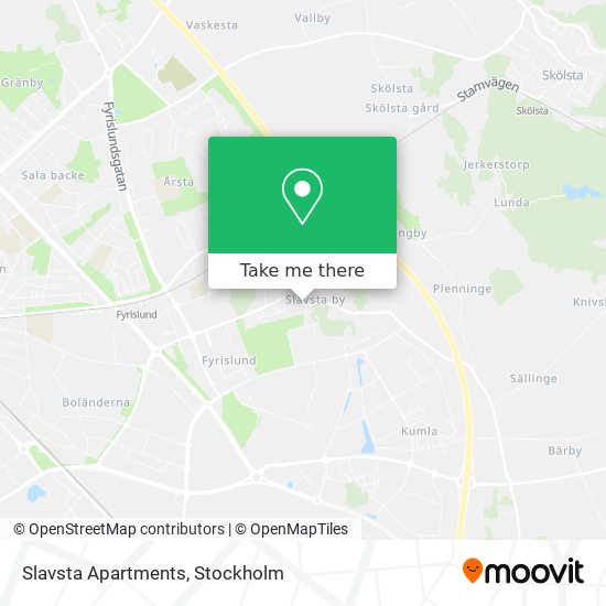 Slavsta Apartments map