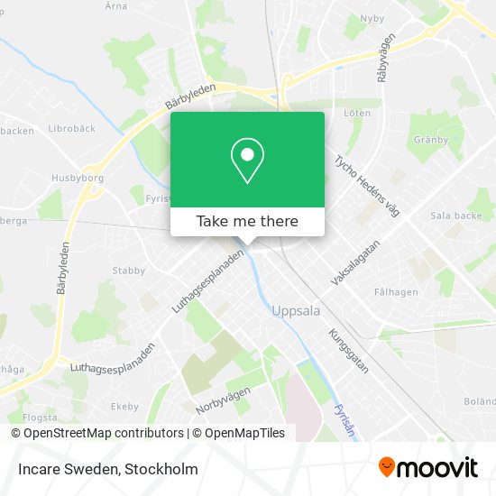 Incare Sweden map