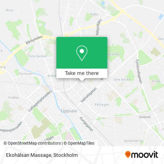 Ekohälsan Massage map