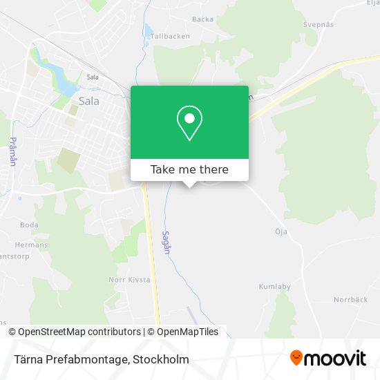 Tärna Prefabmontage map