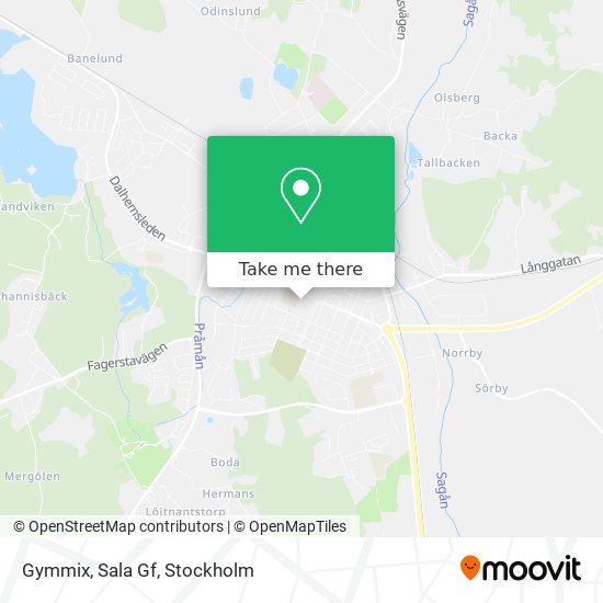 Gymmix, Sala Gf map