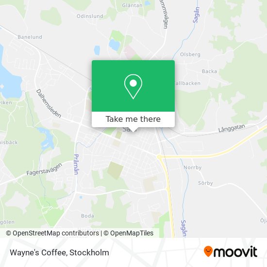 Wayne's Coffee map