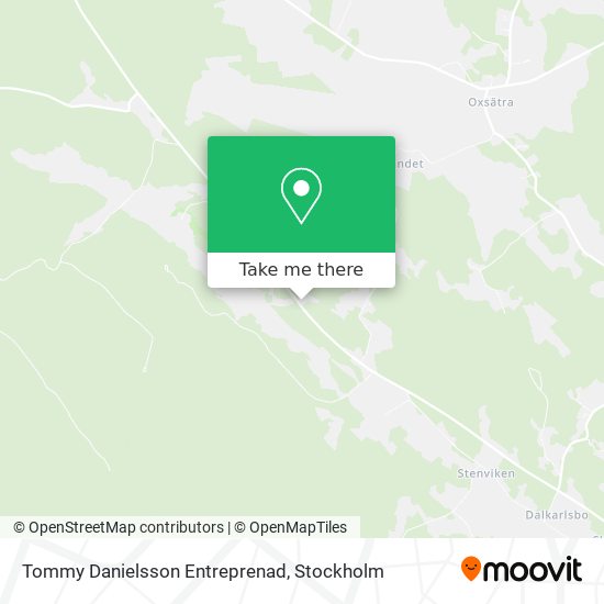 Tommy Danielsson Entreprenad map