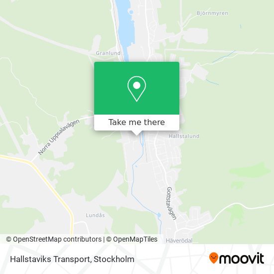 Hallstaviks Transport map