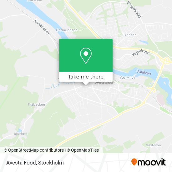 Avesta Food map