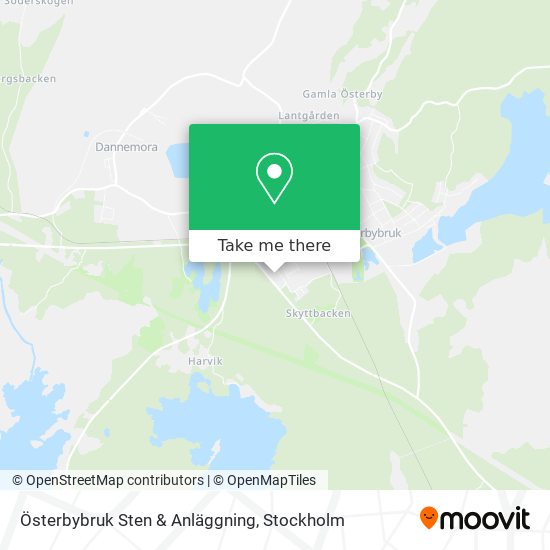 Österbybruk Sten & Anläggning map