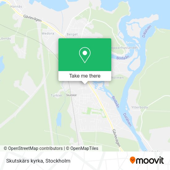 Skutskärs kyrka map