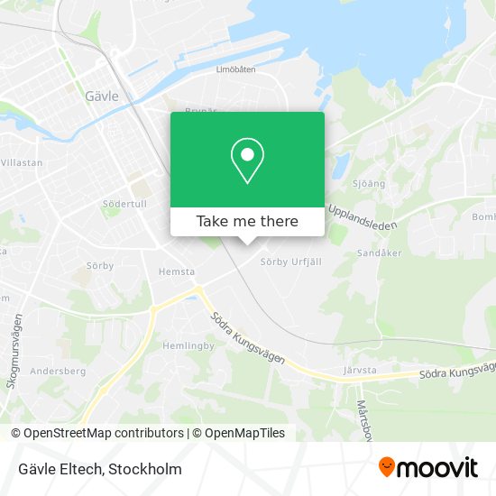 Gävle Eltech map