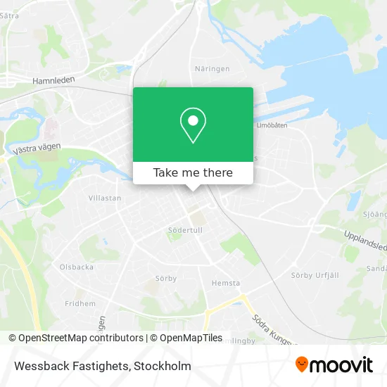 Wessback Fastighets map