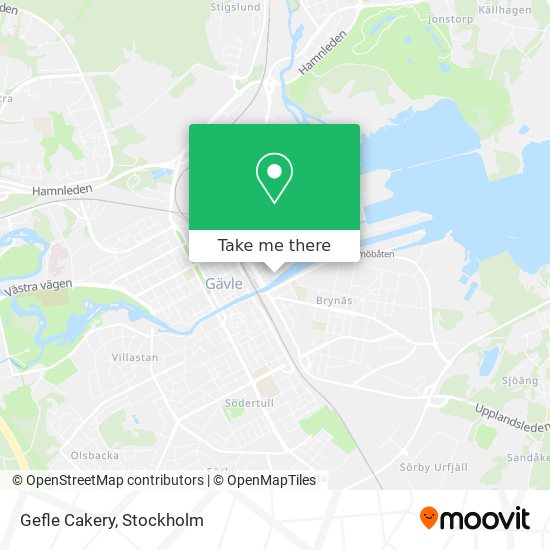 Gefle Cakery map