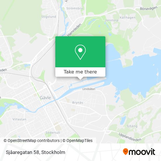 Sjåaregatan 58 map