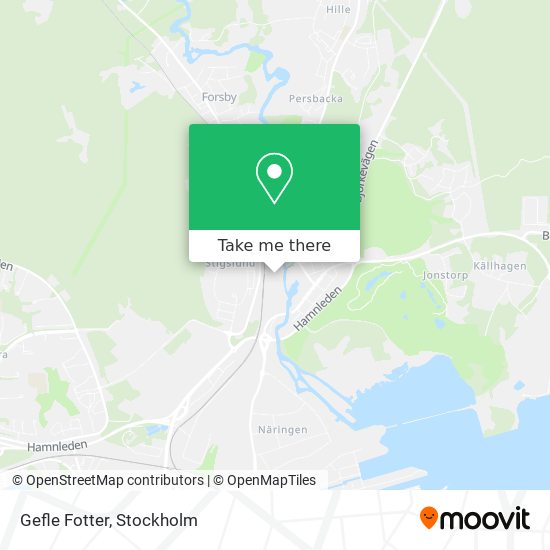 Gefle Fotter map