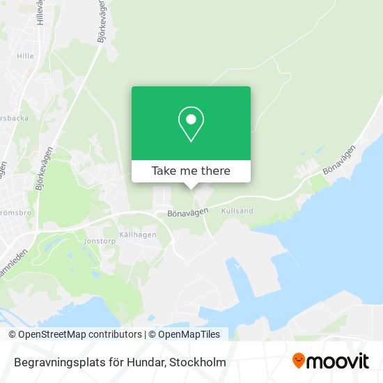 Begravningsplats för Hundar map