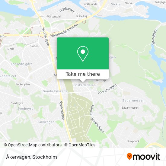 Åkervägen map