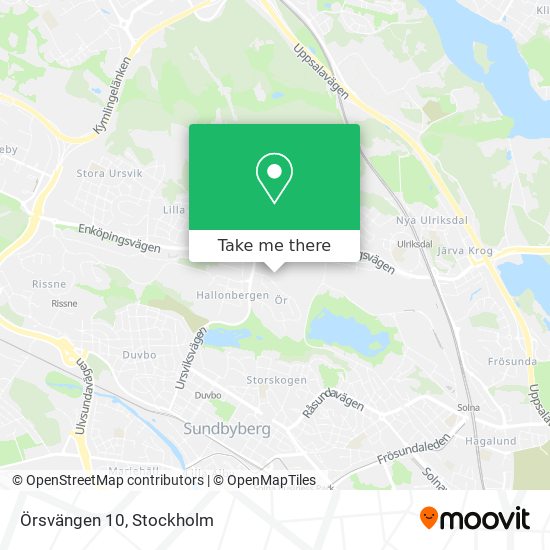 Örsvängen 10 map